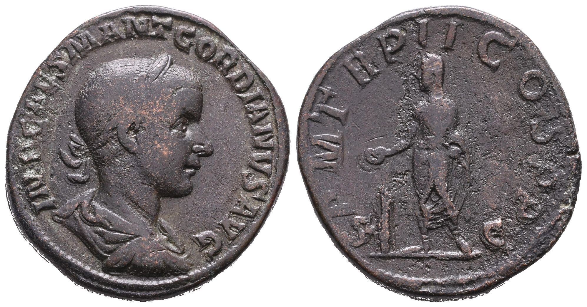 Gordian III., sestercius, Řím, RIC 271