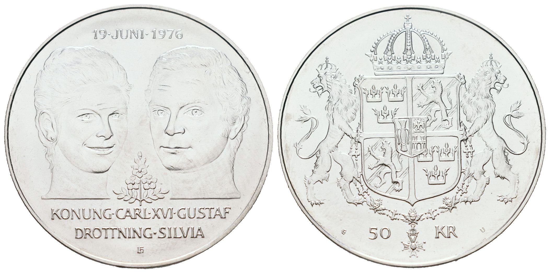 Švédsko, 50 Kroner 1976