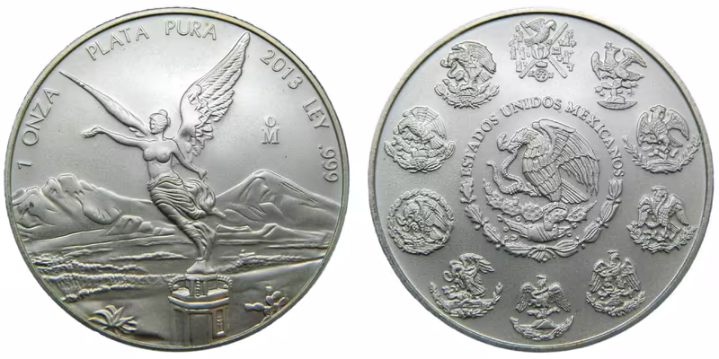 Mexiko, Stříbrná mince Libertad 2013