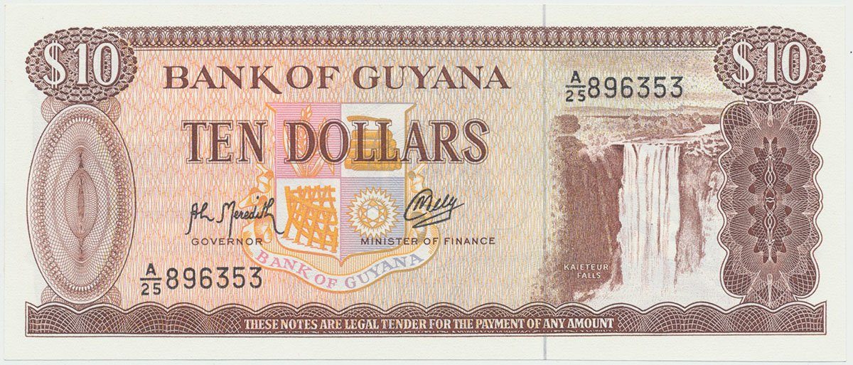 Guyana, 10 Dollars (1992), P.23f