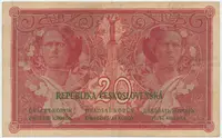 20 Koruna 1919, serie P, Hej.10a - fotografie 2