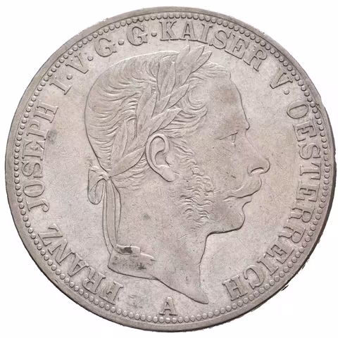 Tolar spolkový 1866 A, patina, rysky a drobné hranky