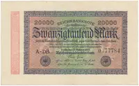 Německo, 20000 Mark 1923, Ro.84f
