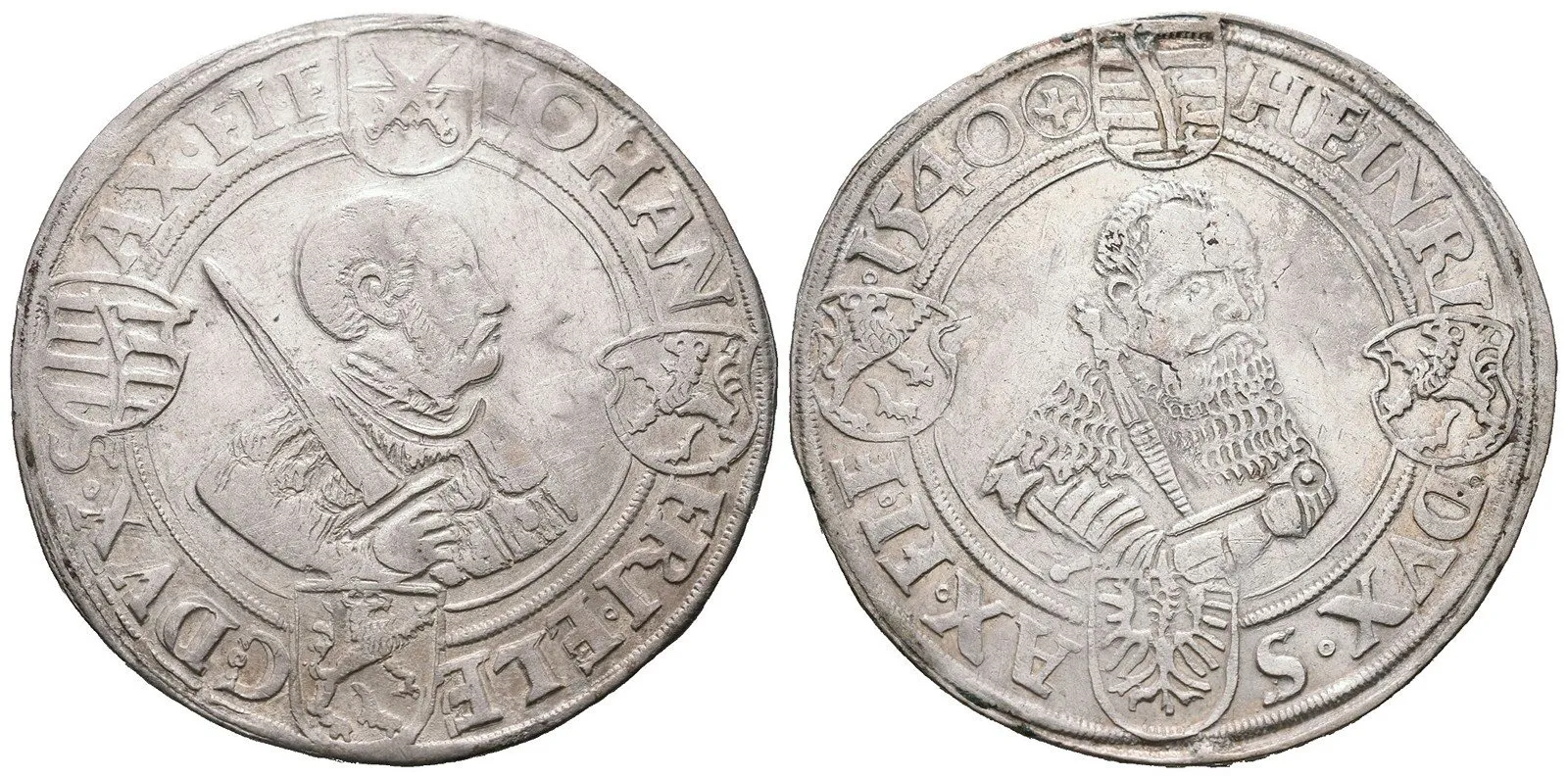 Sasko, Johann Friedrich a Heinrich, 1539 - 1541 — 1