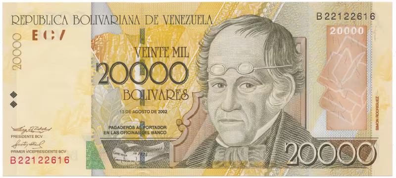 Venezuela, 20.000 Bolivares 2002, P.86c