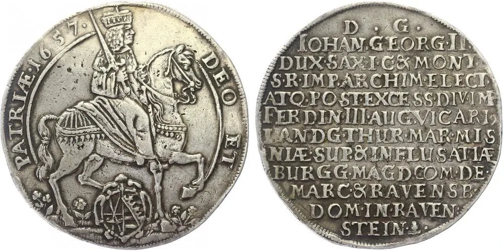 Sasko, Johann Georg II., 1656 - 1680 — 1