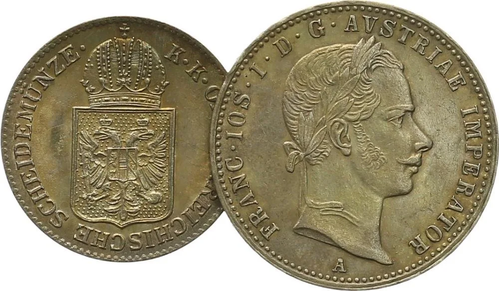 Rakouská a spolková měna, 1857 - 1892 — 1