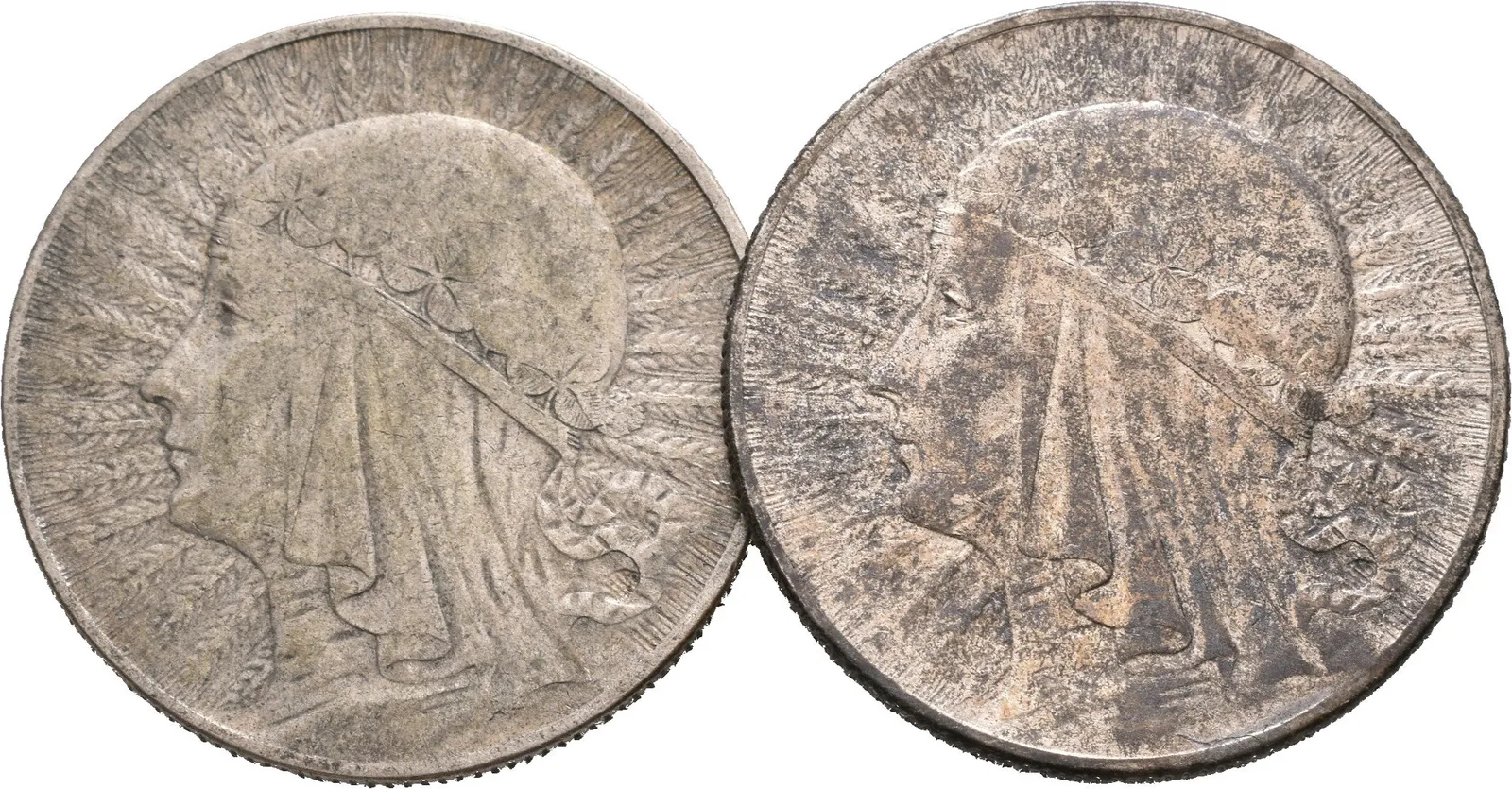 Polsko, 5 Zlotých 1933 a 1934 - Polonia