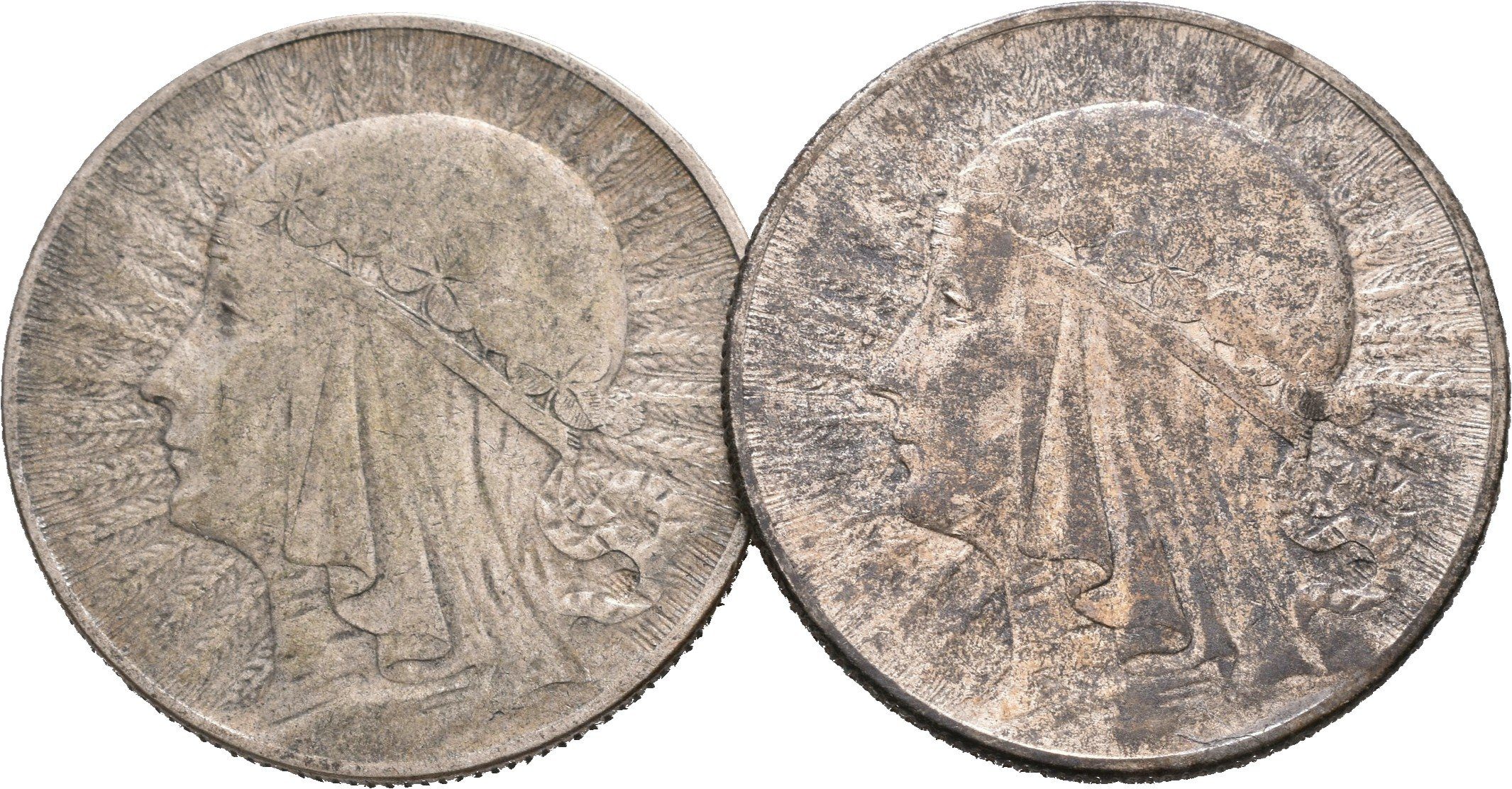 Polsko, 5 Zlotých 1933 a 1934 - Polonia