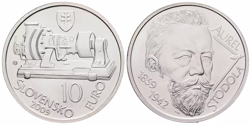 10 Euro 2009 - Aurel Stodola, běžná kvalita