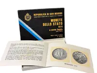 San Marino, Sada oběžných mincí 1979 - fotografie 3