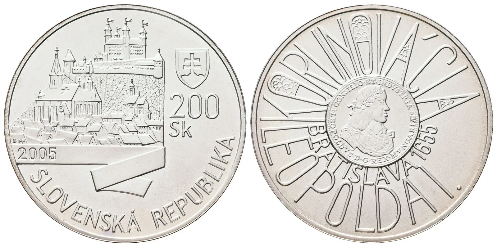200 Sk 2005 - Korunovace Leopolda I., Proof