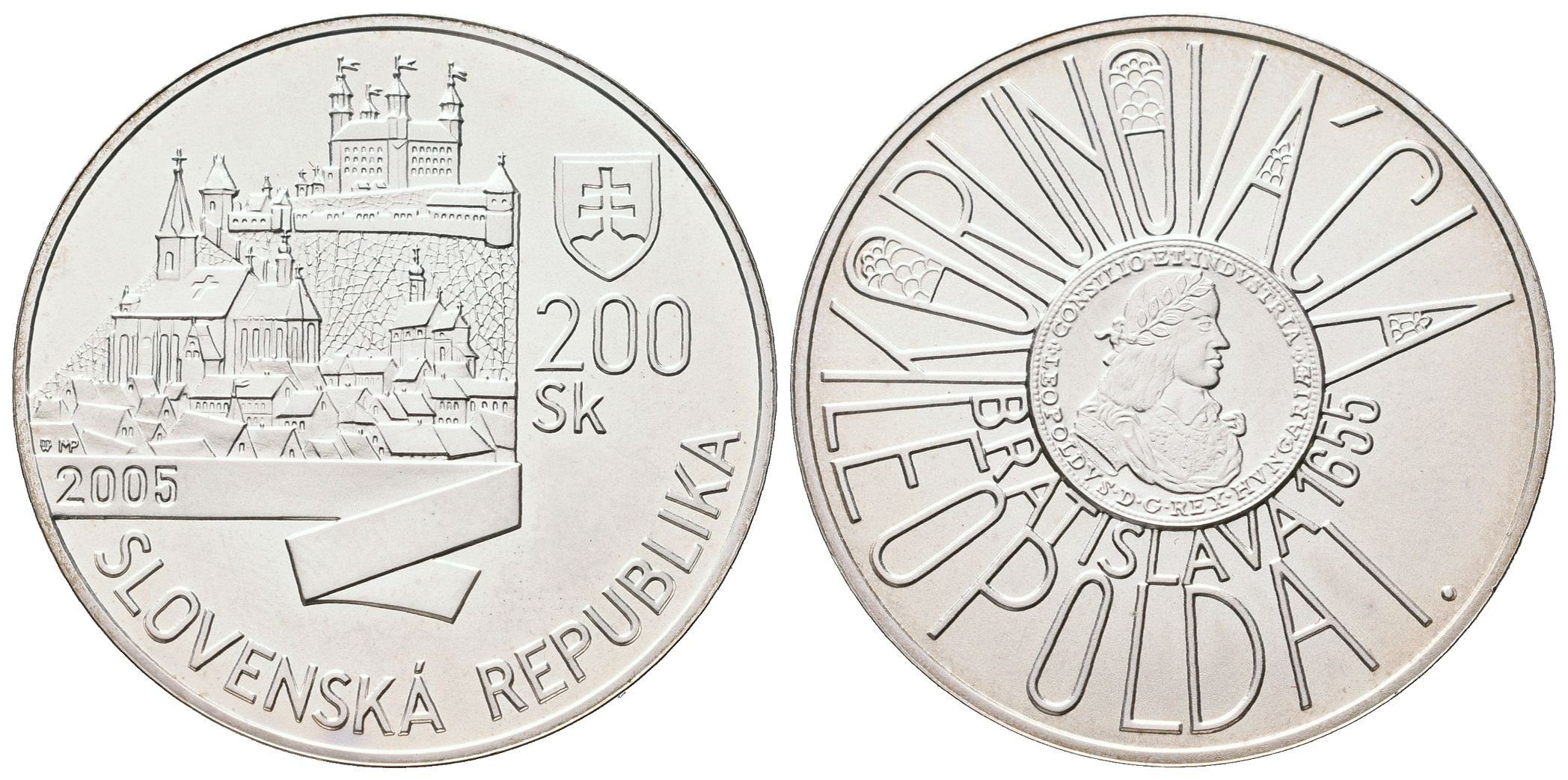 200 Sk 2005 - Korunovace Leopolda I., Proof