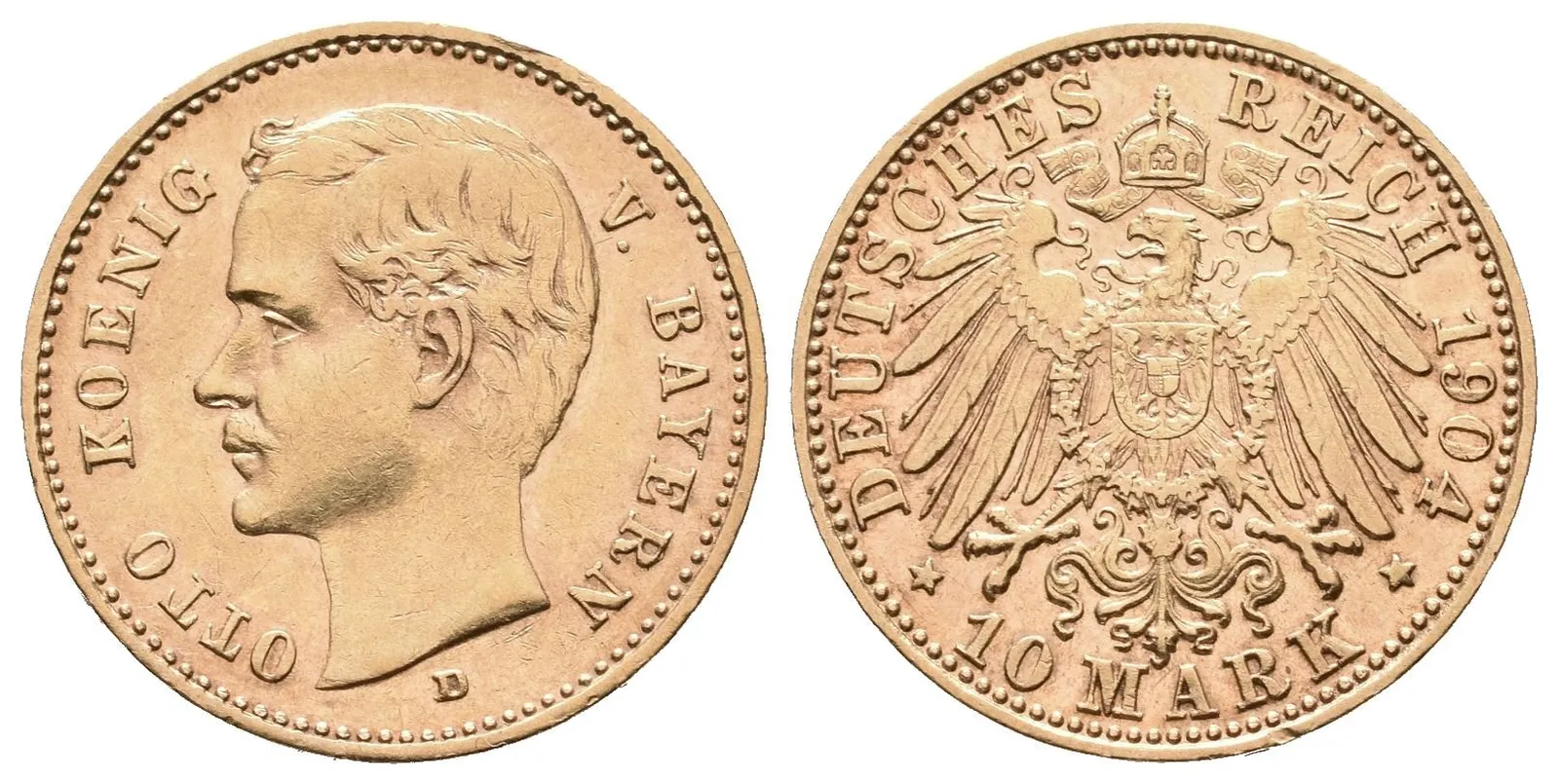 Bavorsko, 10 Marka 1904 D