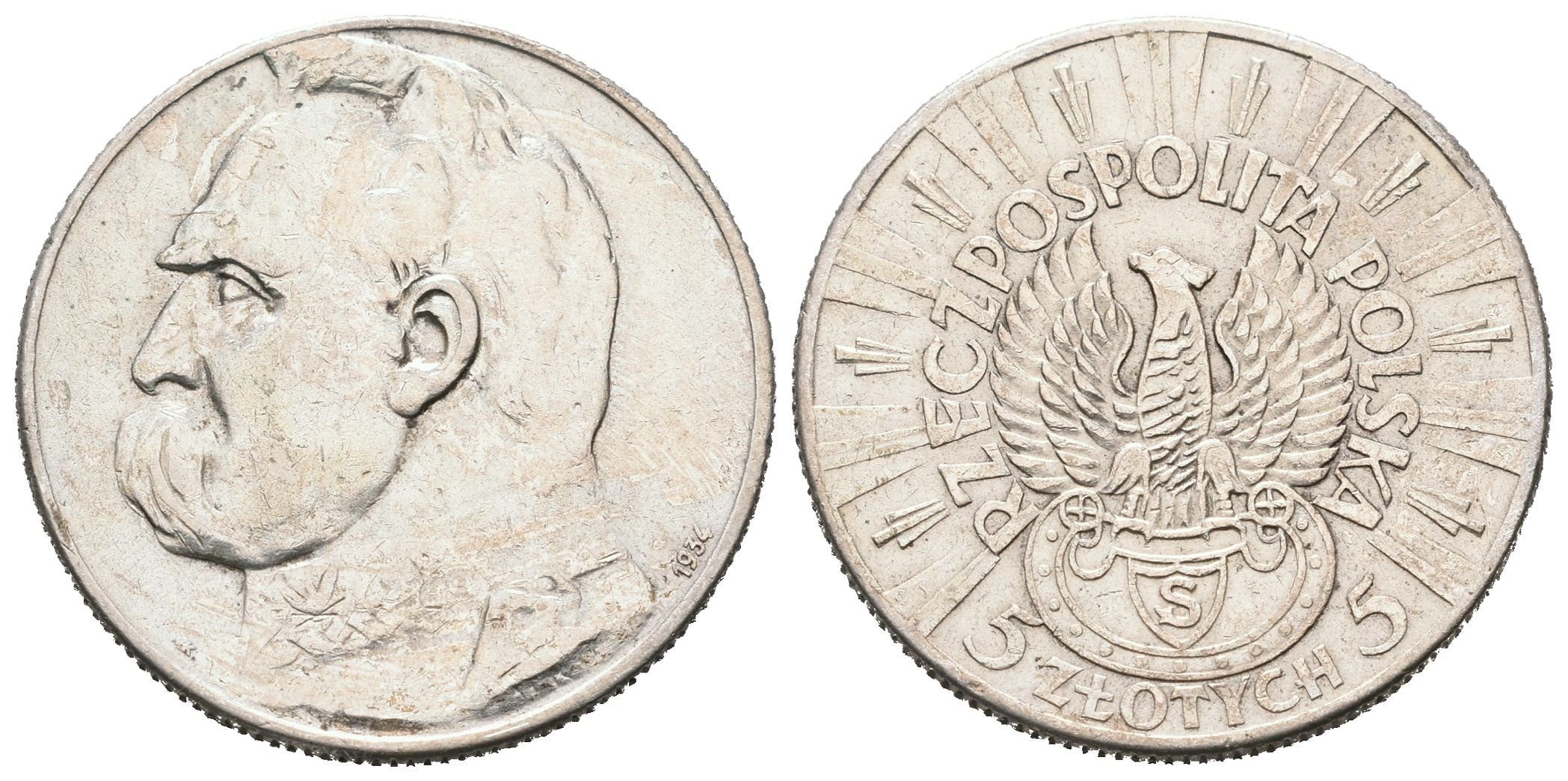 Polsko, 5 Zlotých 1934 - Střelecký pluk