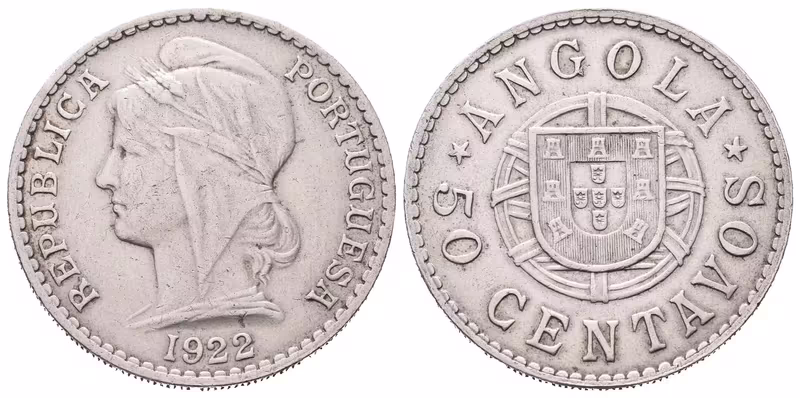 Portugalsko, 50 Centavos 1922