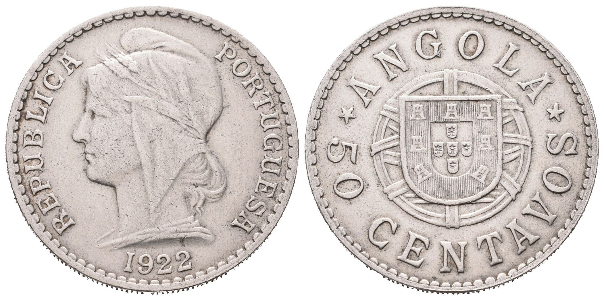 Portugalsko, 50 Centavos 1922