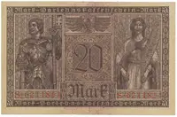 Německo, 20 Mark 1918, Ro.55 - fotografie 2