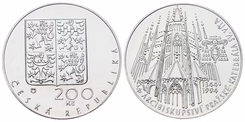 200 Kč 1994 - Katedrála sv. Víta