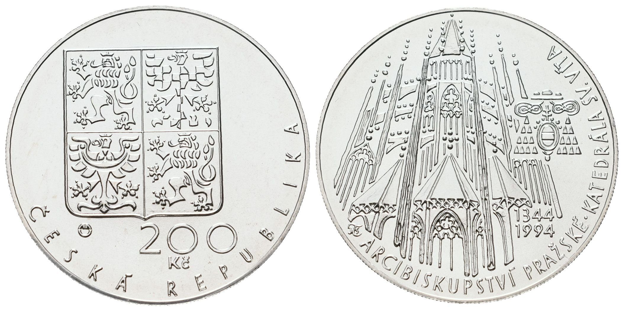 200 Kč 1994 - Katedrála sv. Víta - bez certifikátu