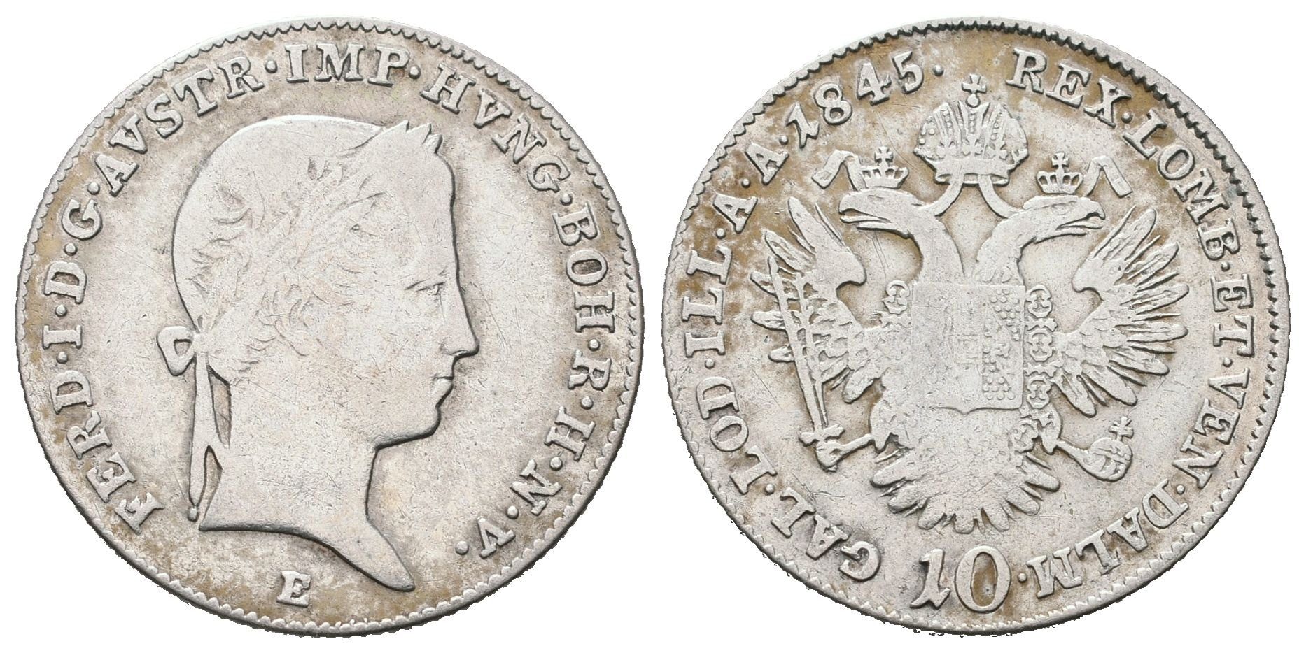 Ferdinand V., 10 Krejcar 1845 E, Karlovský Bělehrad