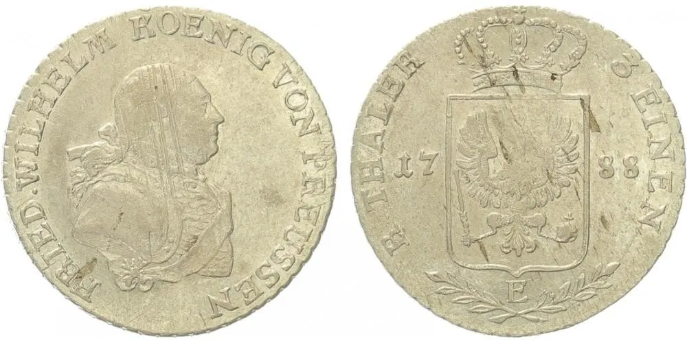 Prusko, Friedrich Wilhelm II., 1786 - 1797 — 1