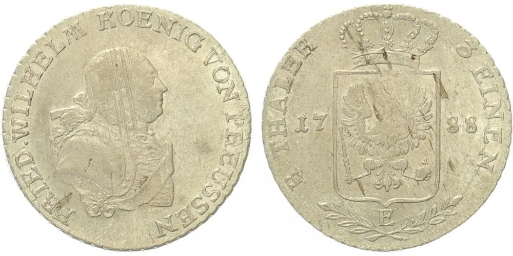 Prusko, Friedrich Wilhelm II., 1786 - 1797 — 1