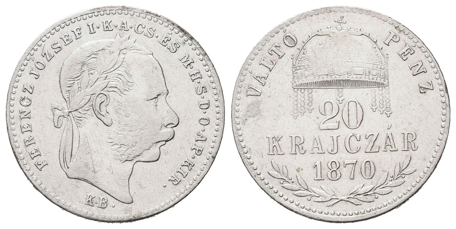 20 Krejcar 1870 KB