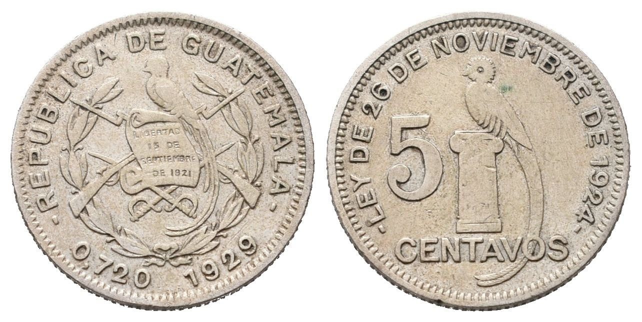 Guatemala, 5 Centavo 1929