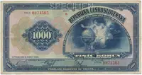 1000 Koruna 1932, série B, SPECIMEN, Hej.26a.S1