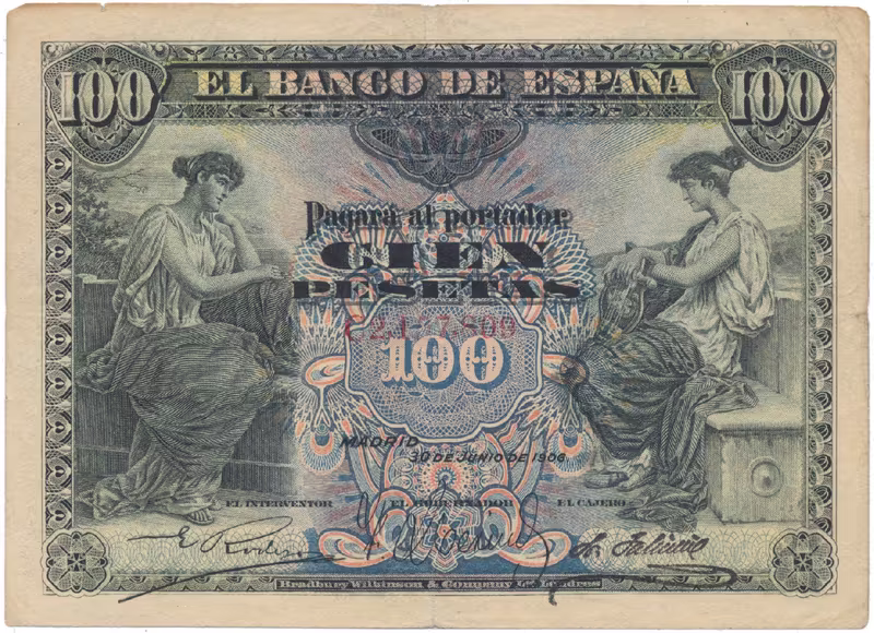 Španělsko, 100 Pesetas 1906, P.59a