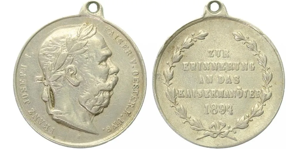František Josef I., medaile vojenských manévrů — 1