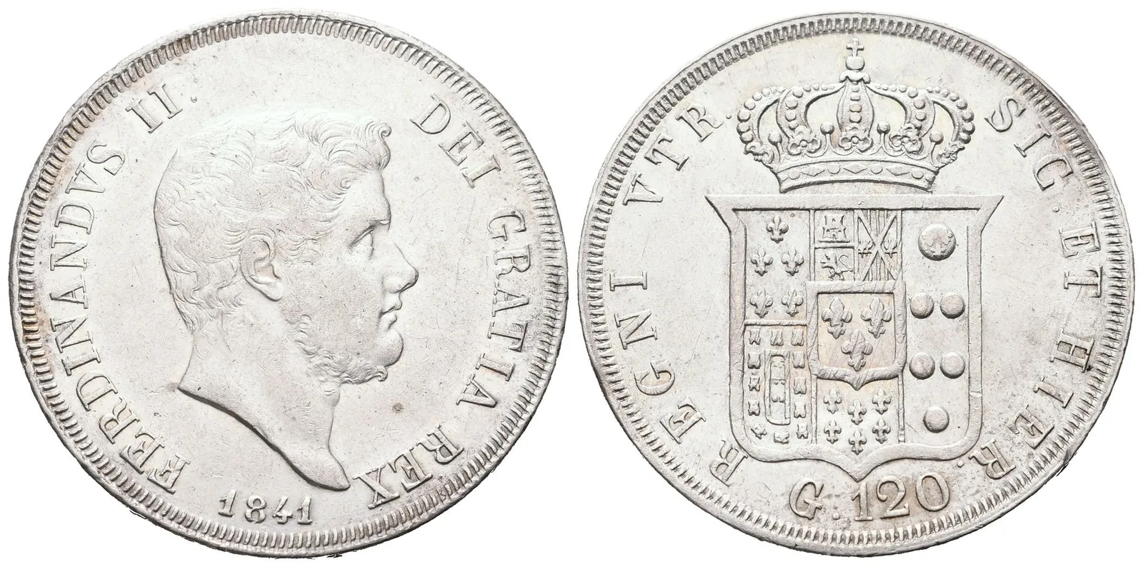 Itálie - Neapol a Sicílie, 120 Grana 1841