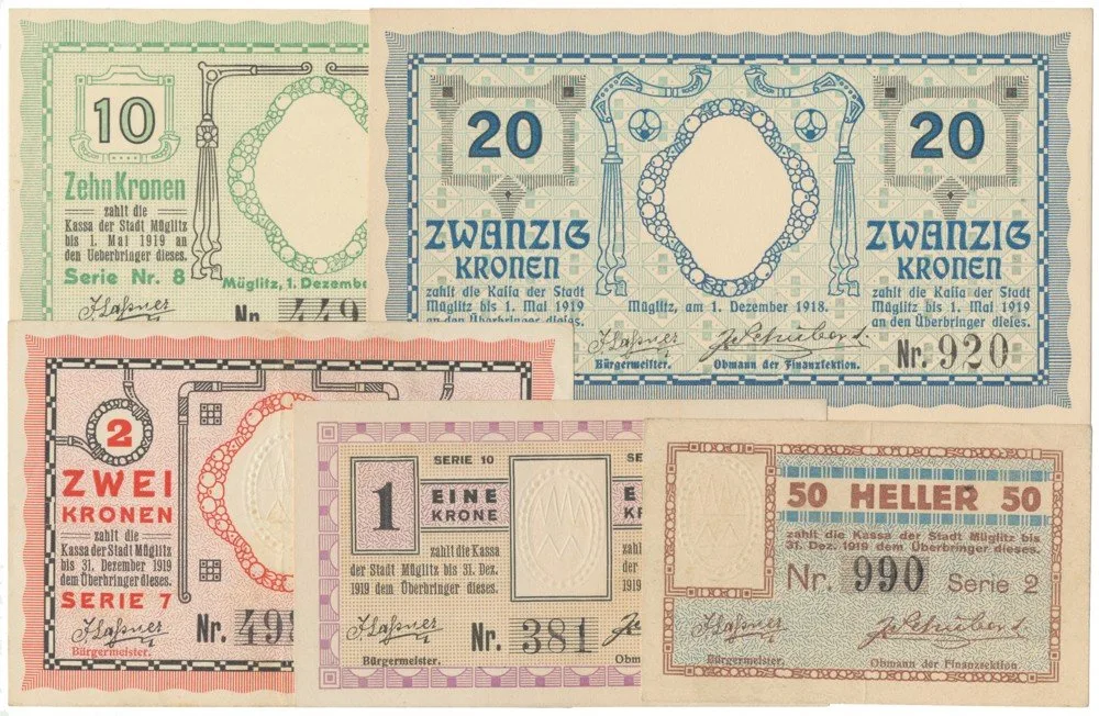 Nouzovky české od roku 1914 — 1