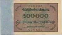 Německo, 500000 Mark 1923, Ro.87a - fotografie 2