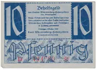 Německo - francouzská okupační zóna, Württemberg, 10 Pfennig 1947, Ros.215b - fotografie 2