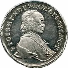 Salzburg - arcibiskupství, Sigismund III. Schrattenbach, 1753 - 1771 — 1