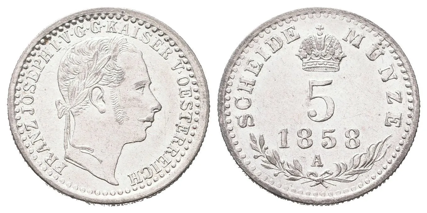 Rakouská a spolková měna, 1857 - 1892 — 1