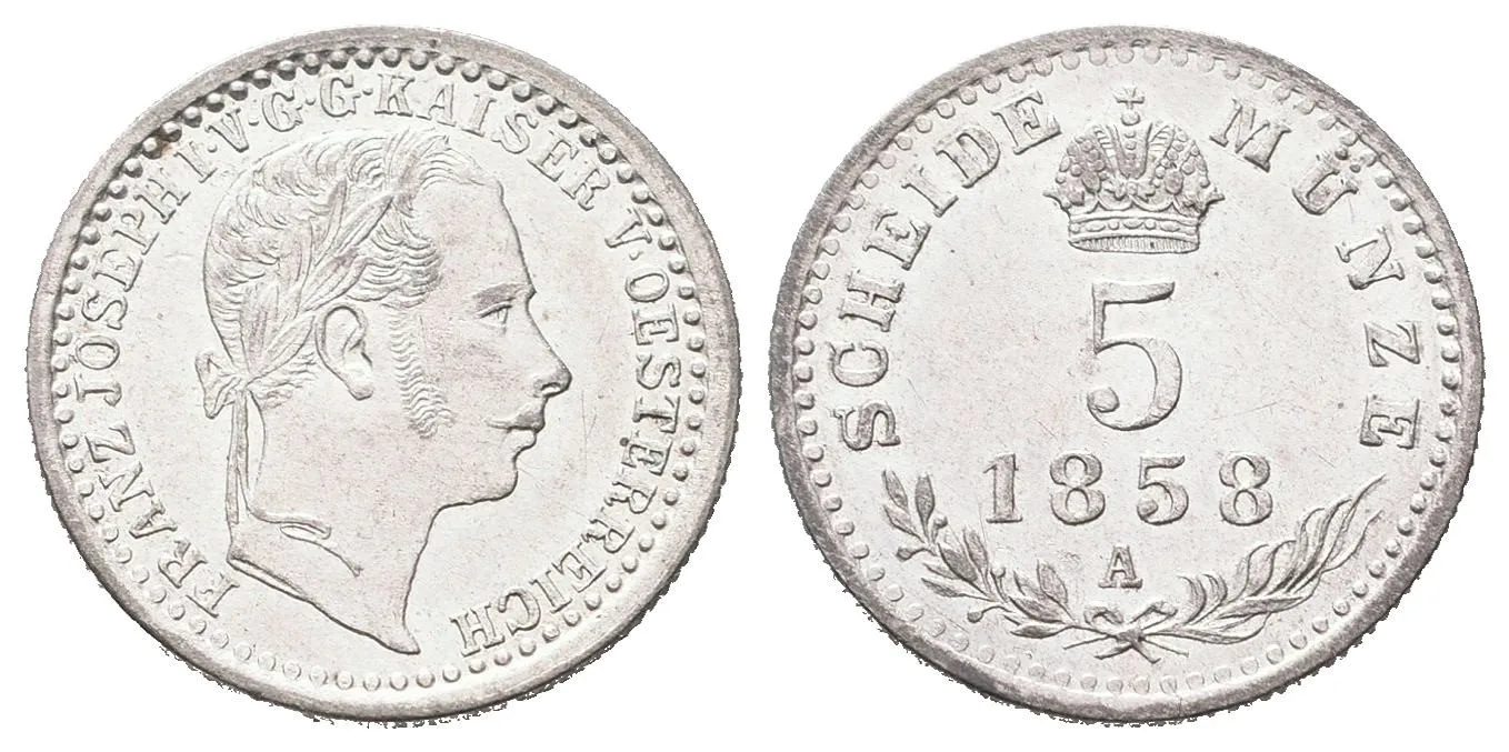 Rakouská a spolková měna, 1857 - 1892 — 1