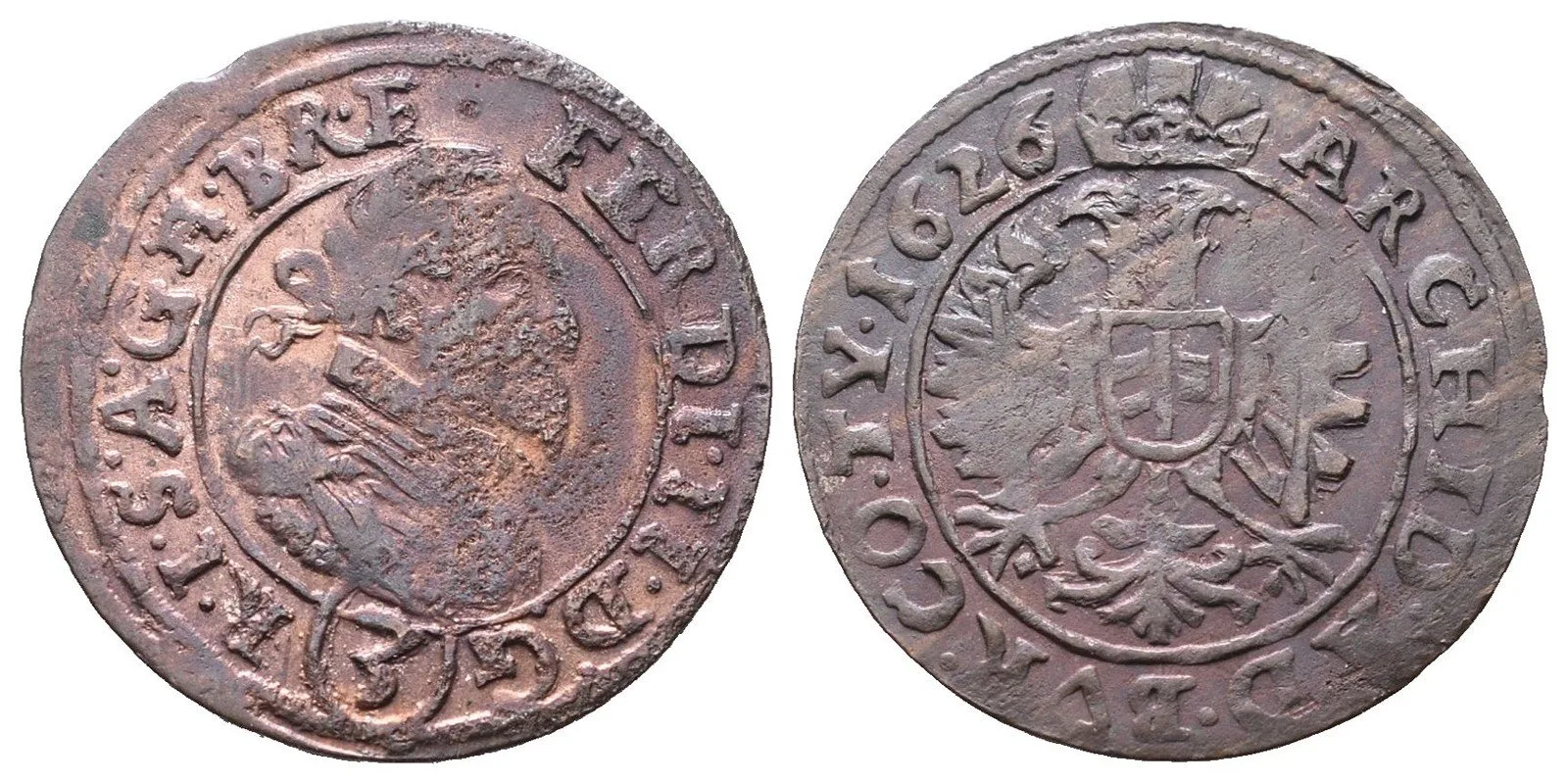 Ferdinand II., 1619 - 1637 (Mince kiprová) — 1