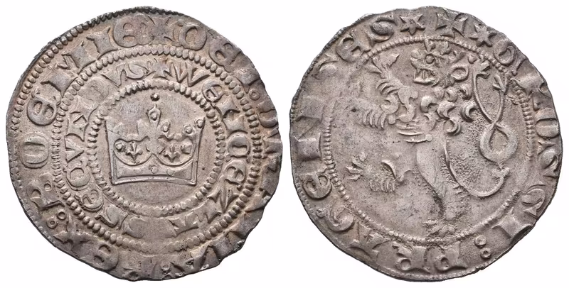 Václav II., Pražský groš, Smolík 1