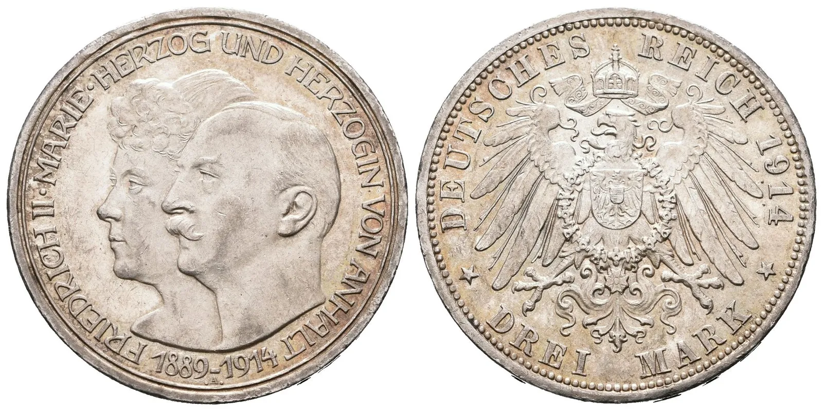 Anhalt, 3 Marka 1914 A