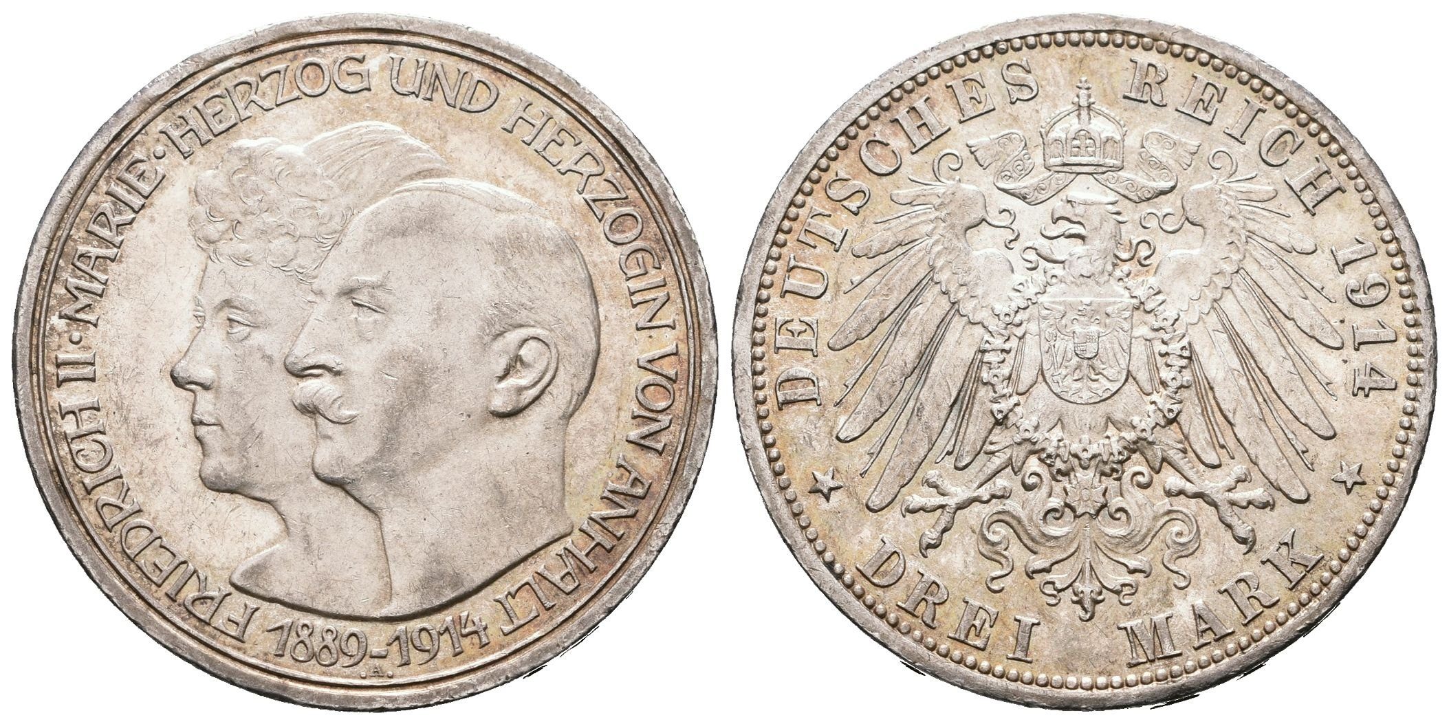 Anhalt, 3 Marka 1914 A