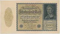 Německo, 10.000 Mark 1922, firemní 6-místný číslovač, Ro.69c