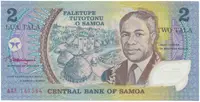 Samoa, 2 Tala (1990), plastová, P.31d-e