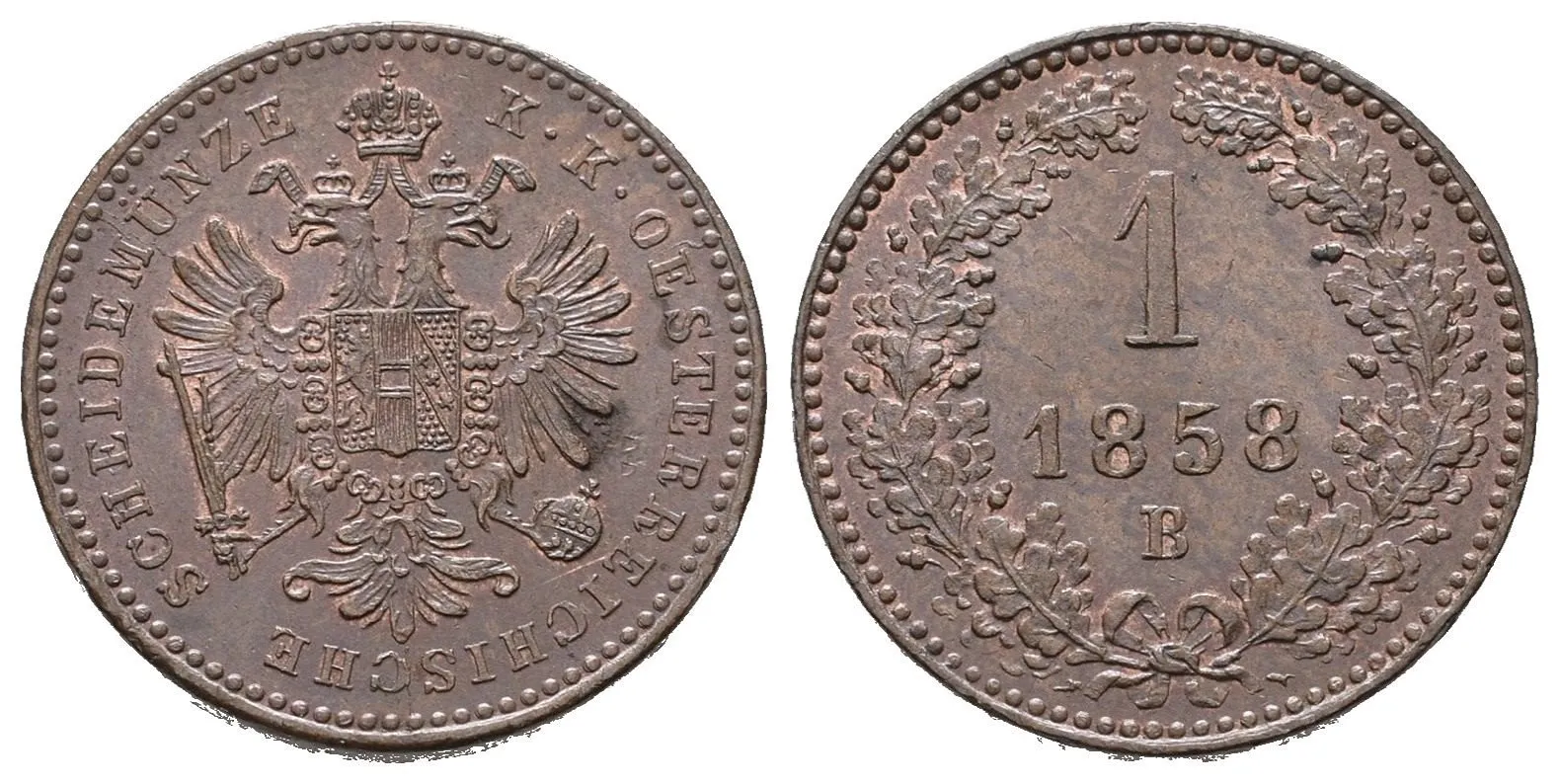 Rakouská a spolková měna, 1857 - 1892 — 1