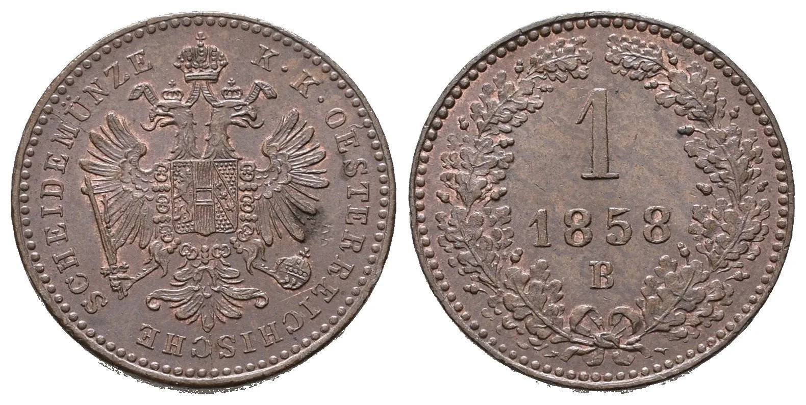 Rakouská a spolková měna, 1857 - 1892 — 1
