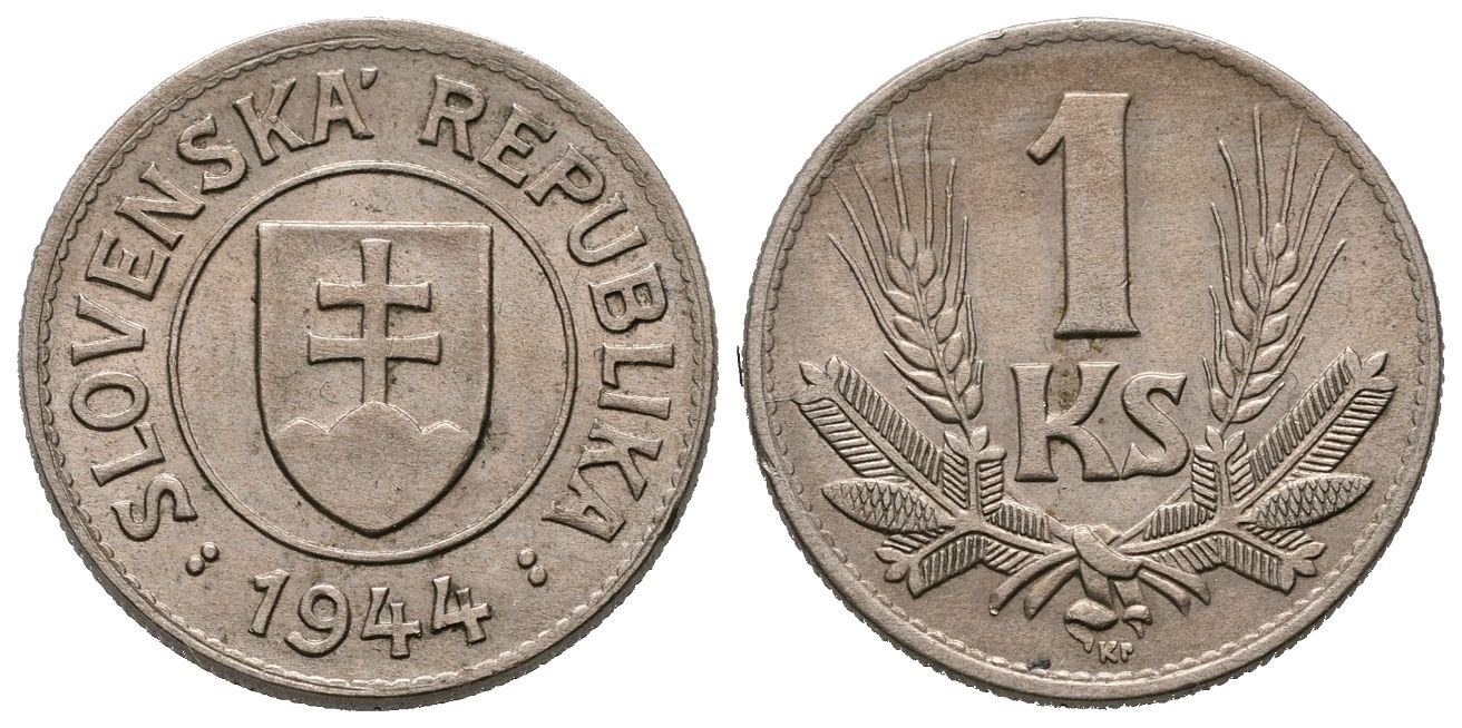 1 Koruna 1944, vzácná