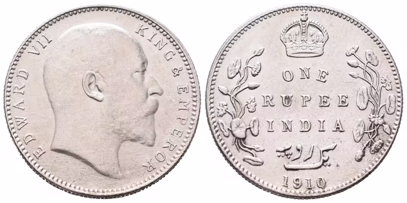Indie, Rupie 1910 B