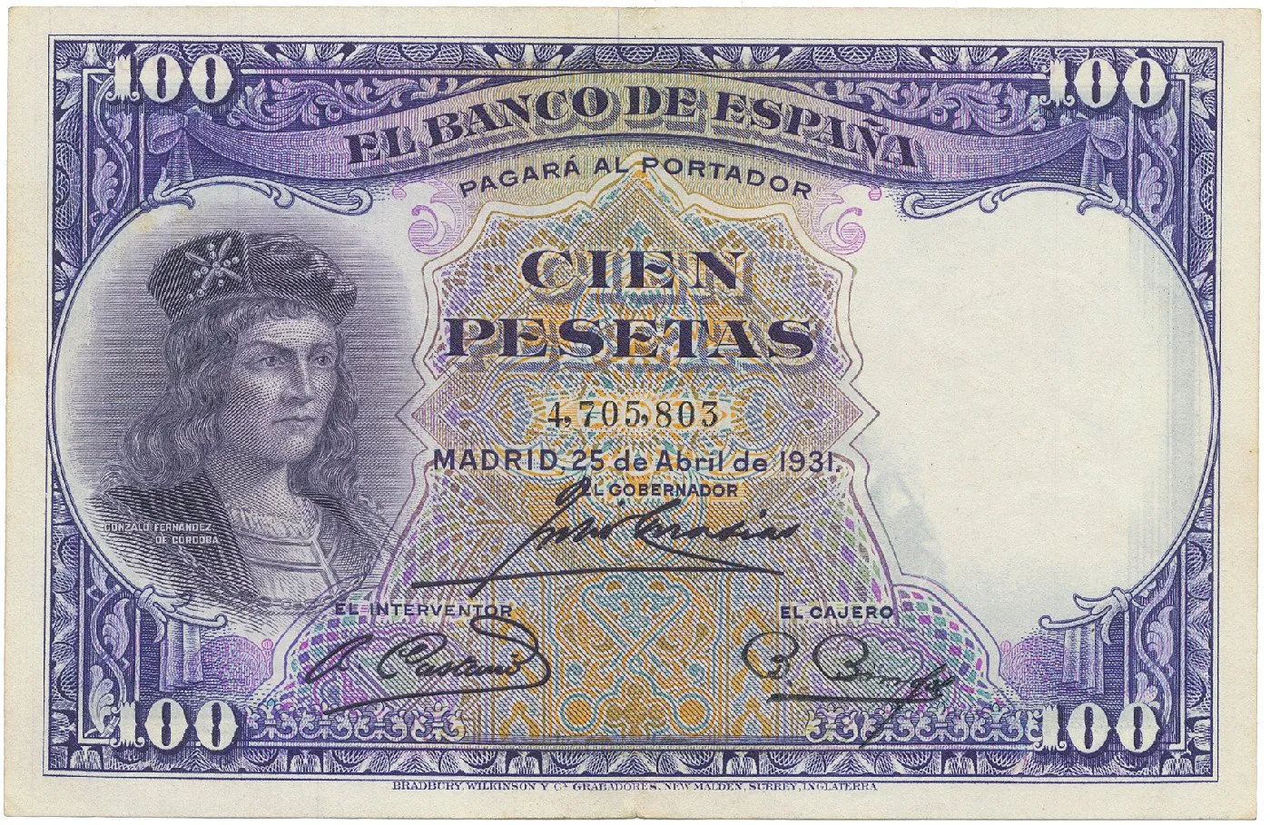 Španělsko, 100 Pesetas 1931, P.83